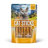 DeliBest Cat Sticks aus 100% Schweizer Hähnchenfleisch I Katzen Leckerlies...