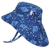 Jan & Jul Jungen Schnell trocknender Sonnenhut mit Nackenschutz für Schwimmen,...