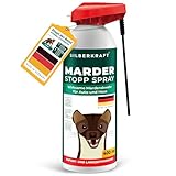 Silberkraft Marderspray 400ml, Effektiver Sofort- & Langzeitschutz gegen Marder...
