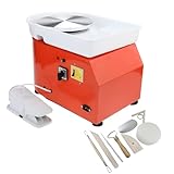 FreeTec Elektrische Töpferscheibe Maschine Satz 25cm 350W Formmaschine DIY Ton...