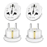 VIEVRE 4 Stücke Universal Steckdosen Adapter, Stecker Adapter China auf Europa,...