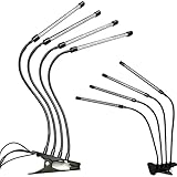 Retoo Pflanzenlampe LED Vollspektrum Pflanzenlicht, 80 LEDs, Schreibtisch Lampe...
