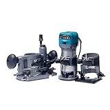 KATSU Electric Hand Holz Oberfräse Kantenfräse Set 220V 710W mit 3 Basen + 3...