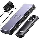 UGREEN 8K@60Hz HDMI Switch 5 in 1 Out Aluminium Unterstützung 4K@240Hz HDR10+...