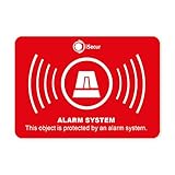 6 Aufkleber Alarm System außenklebend 5 cm I hin241 I Hinweis auf Alarmanlage...