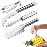 Ananasschneider Sparschäler Edelstahl,Ananas Schäler Enthält...