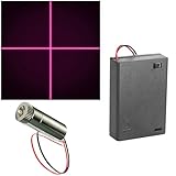 CTRICALVER 1 pcs 405nm 3-5V Lila Laser Kreuz Modul Diode w/Fahrer Kunststoff...