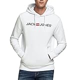 JACK & JONES Herren Corp Logo Sweat Hood Kapuzen Sweatshirt Basic Jumper Reg...