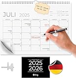 Finoly Kalender 2025/2026 Wandkalender | Monatskalender von Januar 25 bis Juni...