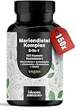 Mariendistel Artischocke Löwenzahn Komplex Hochdosiert - 150 Kapseln - 5-in-1...