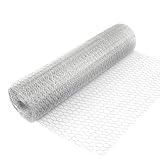 Wiltec Volierendraht 5 x 0,5 m, Hasendraht mit 25 mm Maschenweite,...