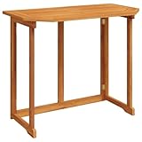vidaXL Akazie Massiv Balkontisch Klapptisch Gartentisch Terrassentisch Tisch