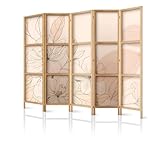 framed concept - Paravent Raumteiler aus Holz 225x172 cm, 5-teilig, einseitig,...