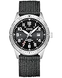CIVO Uhren Herren Militär Schwarz: Klassische Wasserdicht Armbanduhr mit Datum...