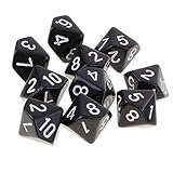 Yourandoll 10 STÜCKE Polyedrische Würfel D10 Würfel Dice Spielwürfel for DND...