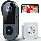 WLAN Video Türklingel mit Kamera, XTU Kabellose Video Doorbell mit Gong,Smarte...