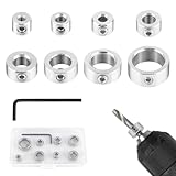 8 Stück Tiefenanschlag für Bohrer, Tiefenanschlagringe Set mit...