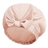 FOLAI Duschhaube Damen Elastische Duschkappe Wasserdichte Duschhauben...