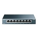 TP-Link TL-SG108 8-Port Gigabit Netzwerk Switch (Plug-and-Play, 8* RJ-45 LAN...