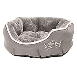 Dehner Lieblinge Hundebett und Katzenbett Sammy, oval, ca. 45 x 40 x 14 cm,...
