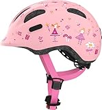 ABUS Kinderhelm Smiley 2.0 - Robuster Fahrradhelm für Mädchen und Jungs - Rosa...