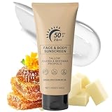 Rindertalg Sonnencreme LSF 50+, Beef Tallow Sonnenschutz für Gesicht und...