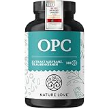 NATURE LOVE® OPC Traubenkernextrakt - 180 Kapseln - hochdosiert mit 800mg...