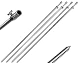 4 Stück Rutenhalter Bankstick Alu 75-120cm 9.5/6mm Chrome
