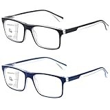 Missfive 2 Pack Gleitsichtbrille Herren Gleitsicht Lesebrille Multifokale...