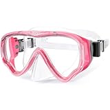 UPhitnis Taucherbrille Kinder mit Nasenschutz - Anti-Fog Schwimmbrille Kinder...