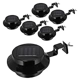 Cepewa Solar Dachrinnenleuchte 6er Set │ 12x6x12cm Kunststoff Eisen Lampe LED...