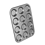 Chef Aid Muffinblech 12er – Antihaft Backform aus Carbonstahl für Muffins &...