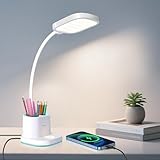 Hacevida Schreibtischlampe Kinder Augenschutz - 3 Helligkeitsstufen, 2400mAh...