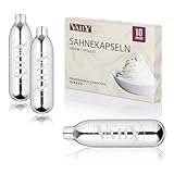 Vaily Sahnekapseln - N2O Kapseln für Sahnespender und Sahnesyphons - Zum...