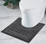 Decomira Badematte rutschfest WC Vorleger mit Ausschnitt | Als Badteppich Set...