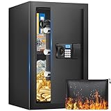 70L Groß Safe Tresor Feuerfest für Zuhause| Digitaler MöBeltresor mit...
