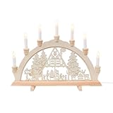 Wichtelstube-Kollektion Holz Schwibbogen Lichterbogen Fortshaus 45cm...