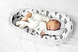 Babykokon für Babys und Säuglinge, Nestchen, Reisebett, 100% Baumwolle,...