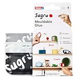 Sugru by tesa - Formbarer Allzweckkleber, 3er-Pack, 3 x 3,5 g, Schwarz, Weiß &...