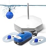 VIALIA Eisfreihalter Gartenteich Komplettset MK-9502, Styropor Eisfreihalter mit...