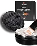 LIEBERGE Premium Pinselseife 40g + hochwertige Pinsel Reinigungsmatte –...