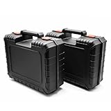 BigDean 2 Stück Maschinenkoffer leer mit Schaumstoff Einlage aus bruchsicherem...