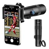 APEXEL 30X Super Teleobjektiv, 720mm Brennweite Teleobjektiv für Smartphone,...
