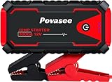 Povasee Starthilfe Powerbank, 3000A Auto Starthilfe für 12V Fahrzeuge (Bis zu...