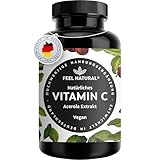Natürliches Vitamin C - Aus der Acerola Superfrucht - 180 vegane Kapseln im 6...