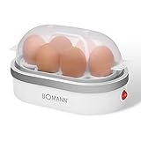 Bomann® Eierkocher für bis zu 6 Eier | Egg Cooker mit antihaftbeschichteter...