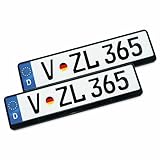 VZL Kennzeichenhalter für Autos | Nummernschildhalterung Auto | 2X...