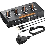 Neoteck 4 Kanal Kopfhörerverstärker Metall-Stereo-Audio-Verstärker mit...