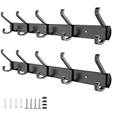 Galerie SV Kleiderhaken Wand, 2 Stück Garderobenhaken mit 5 Haken, Kleiderhaken...