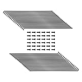 TSTRAUM Fahrrad Speichen 36 Stück mit 36 Nippel,110-309mm,Durchmesser 2mm...